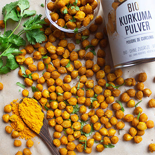 Pois chiches grillés sans huile aux épices Pois chiches grillés sans huile aux épices