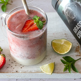 Beauty smoothie à la fraise et au collagène Beauty smoothie à la fraise et au collagène