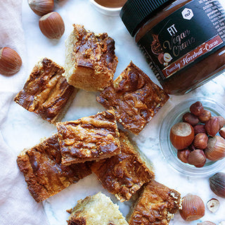Blondies sans gluten et vegan chocolat noisettes Blondies sans gluten et vegan chocolat noisettes