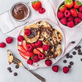 Pancakes sans gluten aux pépites de chocolat Pancakes sans gluten aux pépites de chocolat