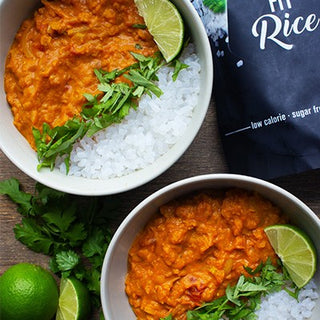 Dahl de lentilles corail et riz low carb Dahl de lentilles corail et riz low carb