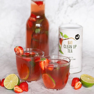 Thé glacé sans sucre ajouté à la fraise Thé glacé sans sucre ajouté à la fraise