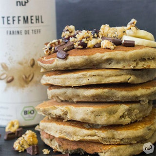Pancakes végan : protéines de lupin Pancakes végan : protéines de lupin