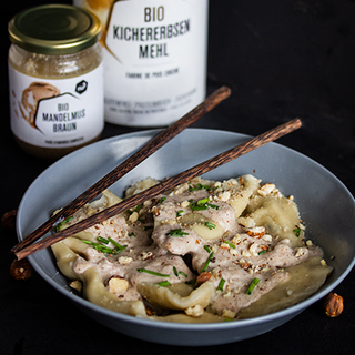 Raviolis maison vegan aux champignons Raviolis maison vegan aux champignons