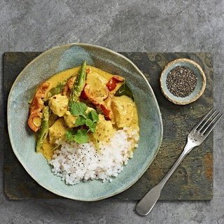 Curry rouge au poulet & riz low carb Curry rouge au poulet & riz low carb