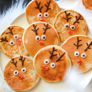 Crêpes de Noël en forme de renne Crêpes de Noël en forme de renne