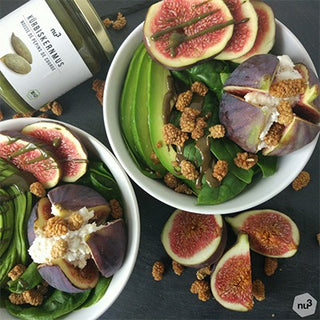 Salade figues-chèvre superfood d'automne Salade figues-chèvre superfood d'automne