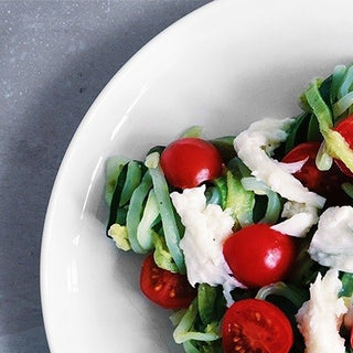 Zoodles green pesto & mozzarella Zoodles green pesto & mozzarella