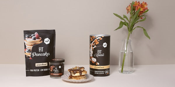 Pancakes garnis de Fit Protein Creme nu3