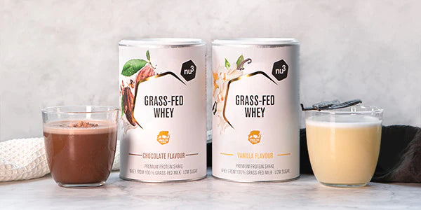 Grass-fed whey saveur chocolat et vanille