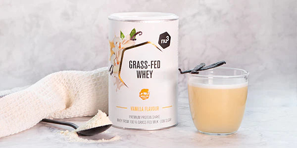 Verre de Grass-Fed-Whey goût vanille