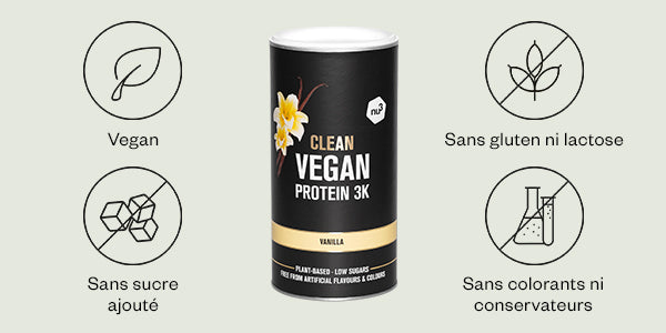 Les propriétés de la clean vegan 3K nu3