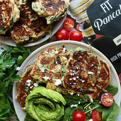 Pancakes salés sans gluten épinards-feta 