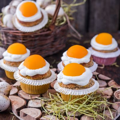 Cupcakes de Pâques amande-abricots