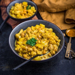 Curry chou-fleur & pois chiches