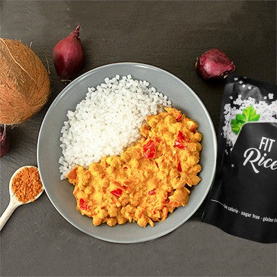 Recette minceur de red chicken curry au riz low carb