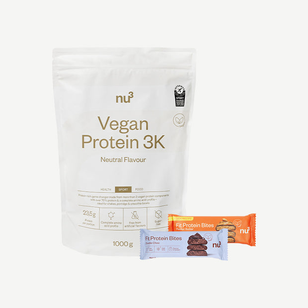 nu3 Vegan Protein 3K + Fit Protein Bites