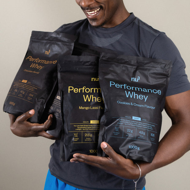 Sportive avec les protéines en poudre nu3 Vegan Protein 3K