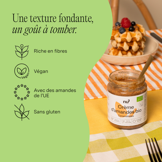 nu3 Crème d’amandes caramélisées bio