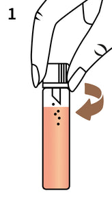 Utilisation de l'ampoule - étape 1