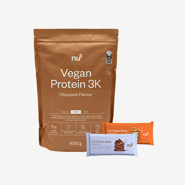 nu3 Vegan Protein 3K + Fit Protein Bites